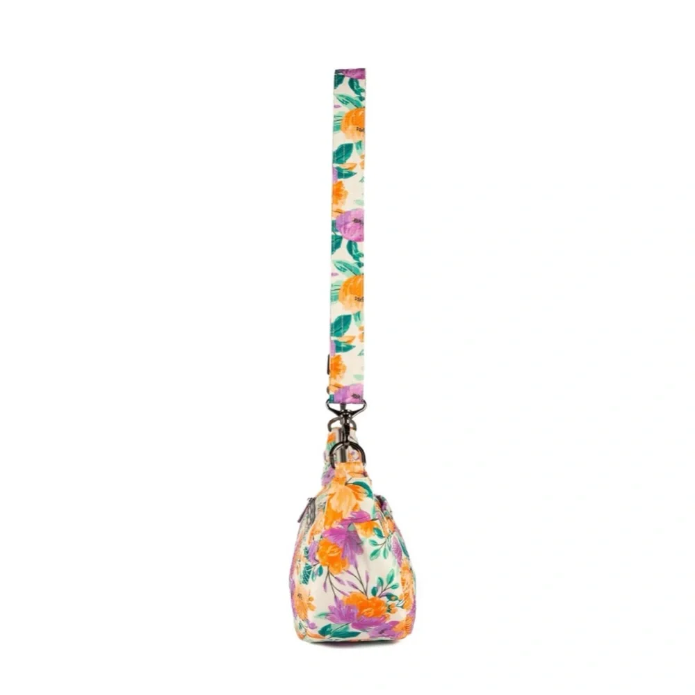 Cottage Blooms Mini Hobo Shoulder Bag - Floral